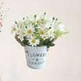 thumbnail image 6 of 3 Count Vintage Flower Pot Daisy Flower Pot Simulated Daisy 20*11cm White, 6 of 8