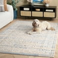 thumbnail image 5 of SAFAVIEH Blair Washable Christiana Abstract Machine Washable Area Rug, Ivory/Blue, 9' x 12', 5 of 13
