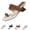 Brown, variant on Women’s Polka Dot Sandals Toe Ring Wedge Retro Square Open-Toe Slip-On Mules Fashion Statement Heels Casual Office Party Shoes Brown 5.5 Wide