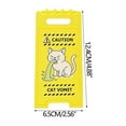 thumbnail image 2 of 100Fens Funny Beware Of Cats Vomitus Mini Foldable Table Sign Double-Sided Printed Cats Themed Decor And Various Breeds And Colors, 2 of 5