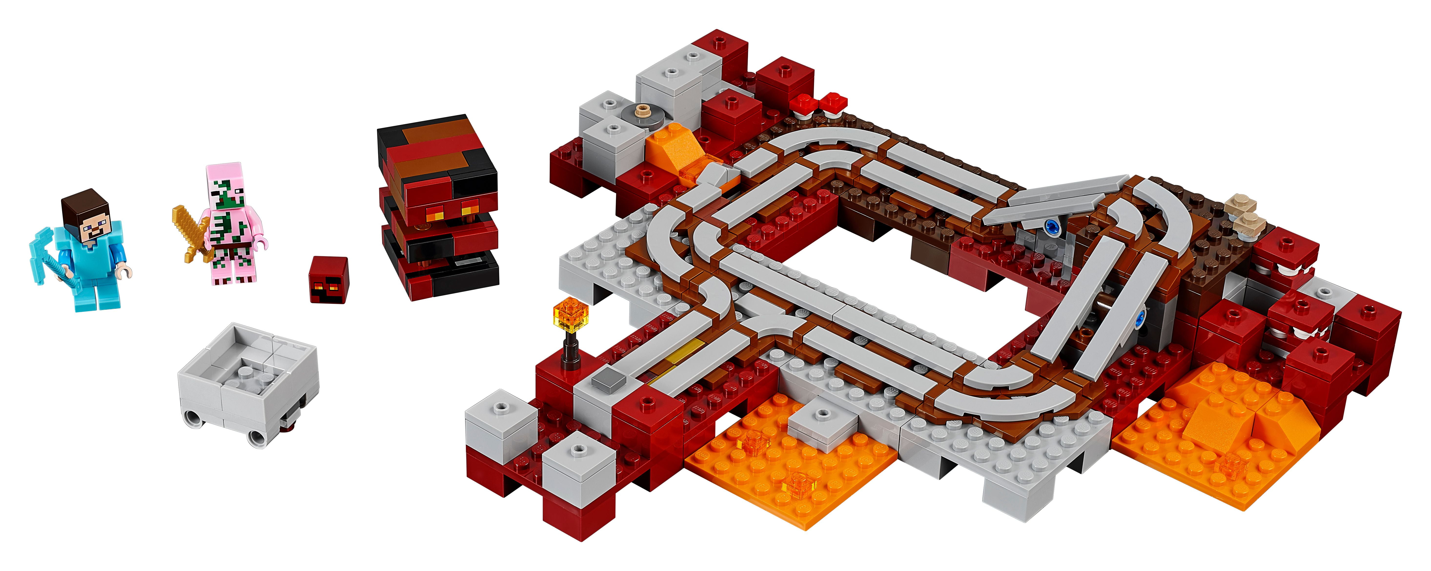 LEGO Minecraft The Nether Railway 21130 (387 Pieces)