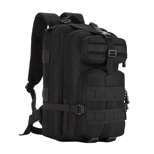 Mochila al aire libre 30l molle mochila mochila camping al aire libre senderismo pack día negro Negro MagiDeal Mochila al aire libre
