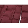 thumbnail image 2 of GGleaf Women's Hooded Warm Winter Coat Quilted Thicken Puffer Jacket with Removable Fur Hood Red 3X-Large, 2 of 7