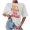 Pink, variant on Women’s Summer Tops,Women’s Short Sleeve Solid Color Pocket Henley V-neck Button T-Shirts