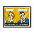 thumbnail image 2 of Stupell Industries Morning Coffee Funny Vintage Comic Book Design Framed Wall Art by Ester Kay, 2 of 5