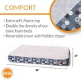 thumbnail image 3 of K&H Pet Products Superior Orthopedic Dog Bed Gray/Paw Small 27 X 36 Inches, 3 of 9