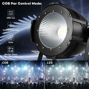 100W Stage Light Warm White & Cool White, COB Par Light LED Stage Spotlight DMX DJ Lights Par Light Strobe Light for Church Concert Photo Studio Wedding Live Show