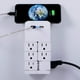 thumbnail image 3 of Protector contra Sobretensiones GE Blanco con 6 Salidas Giratorias y 2 Puertos USB, 3 of 8