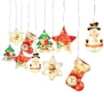 thumbnail image 2 of USB Navidad LED Cadena de luces, Adornos Decoración de Navidad con 10 piezas Lámpara de gota para Porche Ventana Fiesta Sala de estar Iluminació con control remoto, 2 of 8