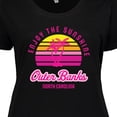 thumbnail image 4 of Inktastic Summer Enjoy the Sunshine Outer Banks North Carolina in Pink Women's Plus Size T-Shirt, 4 of 5