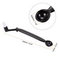 thumbnail image 3 of Uxcell Coffee Machine Brush with Spoon, 8.23" Length Nylon Elbow Black for Cleaning Grinders 2Pack, 3 of 6