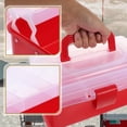 thumbnail image 3 of WRITWAA 1Pc Portable Plastic Tool Cabinet Storage Container with Handle for Practical Use, 3 of 8