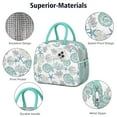 thumbnail image 4 of Lunch Bag Lunch Box for Women Reusable Insulated Lunch Bags,Water-Resistant Sea Shell Starfish Pattern Cooler Lunch Tote Bag, Large Capacity for Work Travel Picnic, 4 of 6