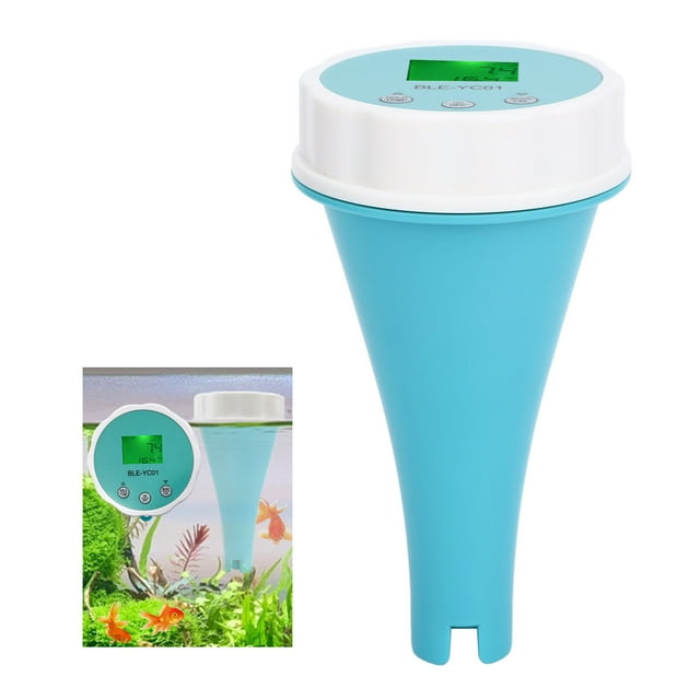 Water Tester, 6 in 1 Automatic Data Storage Backlight Water Quality Testing Pen for Swimming Pool