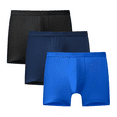 thumbnail image 2 of Dontmiss Men's Soft Breathable Bamboo Viscose Underwear 3-Pack Boxer Brief, 2 of 6