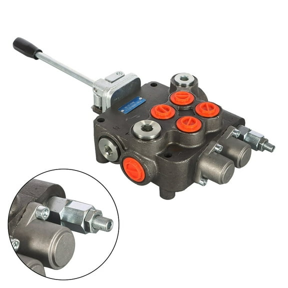 labwork Hydraulic Directional Control Valve for Tractor Loader w/Joystick 2 Spool 21GPM