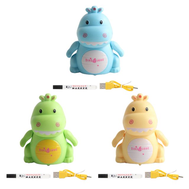 Inductive Dinosaur Train Toy Running Along The Line Drawn by Magic Pen-Good Cute Inductive Christmas Animal Cartoon heqiyong LED