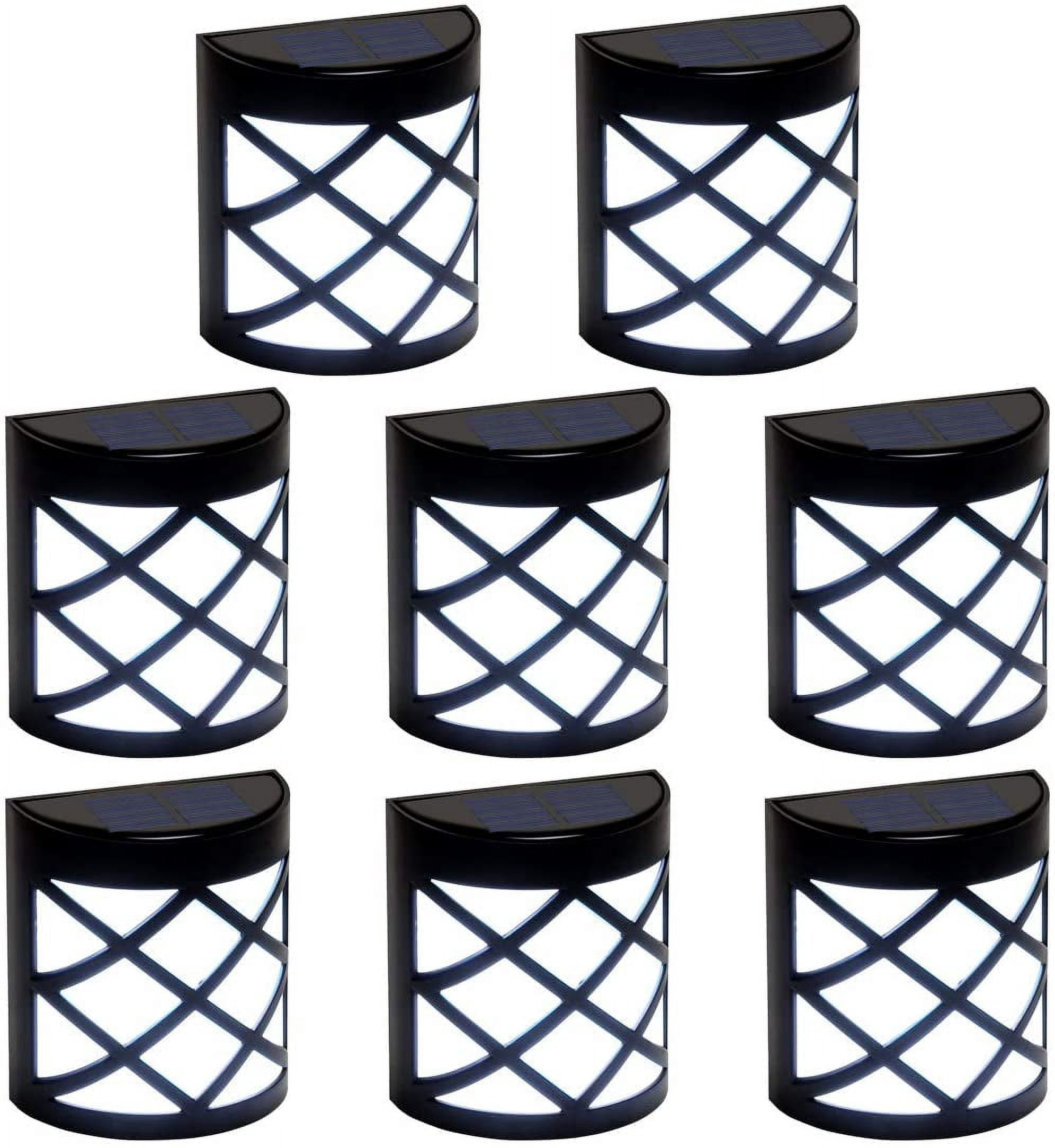 LED Outdoor Solar Lights, 10 pack Stainless Steel Outdoor Solar Lights - Waterproof, White Light