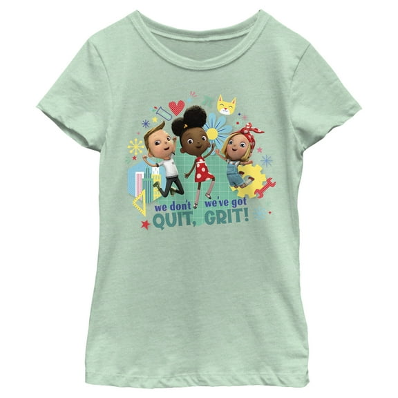 Girl's Ada Twist, Scientist We've Got Grit Graphic Tee Mint X Large