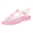 thumbnail image 2 of RKSTN Toddler Jelly Shoes Trendy Open Toe Princess Costume Summer Dress Shoes Fisherman Water Beach Rubber Sole Flat Sandals for 1-9 Years, 2 of 9