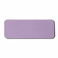 thumbnail image 1 of Geometric Computer Mouse Pad, Triangular Shapes Forming Effect Repeating Pattern Monochrome Lattice Art, Rectangle Non-Slip Rubber Mousepad Large, 31" x 12", Violet and White, by Ambesonne, 1 of 2