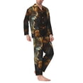 thumbnail image 2 of Fotbe Forest Creek Cute Dog Pattern Long Sleeve Pajama Set for Men,Sleepwear Set,2-piece Loungewear Set,Soft PJs Comfy Nightwear with Pockets-X-Large, 2 of 7