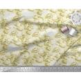 thumbnail image 3 of Soimoi Green Crepe Silk Fabric Shell & Starfish Ocean Decor Fabric Printed Yard 42 Inch Wide, 3 of 3