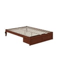 thumbnail image 2 of AFI Colorado 14" Queen Wood Platform Bed Frame with Foot Drawer Storage, Walnut, 2 of 6