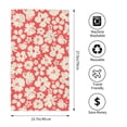 thumbnail image 4 of Kll Beige Flowers Ultra Absorbent & Soft Hand Towels For Bath, Hand, Face, Gym And Spa-27.5x16in, 4 of 9