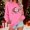 Pink, variant on Sweatshirts for Women Christmas Santa Print Long Sleeve Pullovers Funny Graphic Shirts Loose Fit Casual Fashion Tops Wine XL