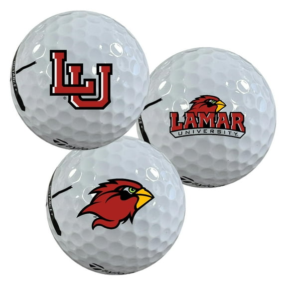 Lamar University Logo Edition Taylormade Distance  Golf Balls 12-Pack (Dozen)