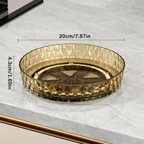 Lazy Susan Turntable Organizer, Rotating Spice Rack Organization for Kitchen, Food Storage Container, Clear Spinning Storage Rack Organizer for Bathroom, Makeup, Pantry, Fridge (Free Size)