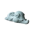 thumbnail image 4 of Escultura de animal en miniatura de piedra, terrario artesanal, modelo de mascota de té de Kung Fu Elefante, 4 of 9