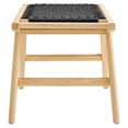 thumbnail image 3 of Modway Saoirse 47" Wove Rope Wood Bench in Natural Black, 3 of 8
