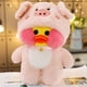 thumbnail image 2 of Almohada de animal de peluche de pato ruborizado suave de dibujos animados (cerdo) Ehuebsd libre de BPA, 2 of 8