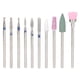 thumbnail image 5 of Juego de 10 brocas para uñas, removedor de piel muerta, pulidor de uñas, cabezal de lima para decoración de uñas, 5 of 14
