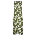 thumbnail image 4 of DISKEBUISS Women's Summer Sleeveless Dresses Fashion Print V Neck A Line Dress for Daily Casual Outing, 4 of 7