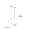 thumbnail image 5 of E25153-BKNAB-ET2 Lighting-Nucleus - 9.75 Inch 10W 1 LED Pendant, 5 of 5