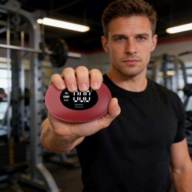 Grip Strength Tester Digital Trainer for Hand and Finger Exercise Fitness & Yoga