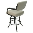 thumbnail image 3 of Swivel Tilt Counter 26" Bar Stool - M-115 - Beige Vinyl - Metal Grey Frame, 3 of 5