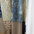 thumbnail image 3 of Cozy Line Hyler Navy Red Floral Paisley Real Patchwork Window Curtains with Tie Backs Set, 84" x 50", 2 Panels, 3 of 4