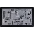 thumbnail image 4 of Drymate Pet Bowl Placemat, Dog & Cat Food Feeding Mat - Absorbent Fabric, Waterproof Backing, Slip-Resistant - Machine Washable/Durable (12” x 20”) (Linen Black), 4 of 5