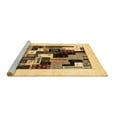 thumbnail image 2 of Ahgly Company Machine Washable Indoor Rectangle Abstract Brown Contemporary Area Rugs, 2' x 4', 2 of 4
