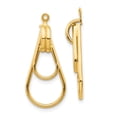 thumbnail image 1 of 14k Yellow Gold Double Teardrop Jackets Jacket, 1 of 6