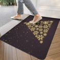thumbnail image 3 of Shine Christmas Tree Linen Nonslip Floor Mat, Entryway Doormat Durable Low-Profile Mat Home Decor, Rug Washable Kitchen Bathroom Laundry Bedroom Living Room Doormats 30x17in, 3 of 6