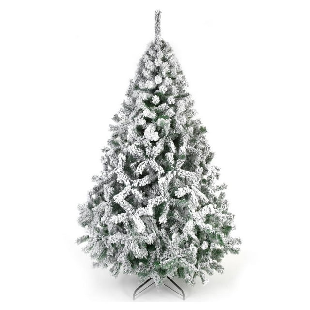 Árbol de Navidad Naviplastic Aspen color Verde nevado de 220 cm