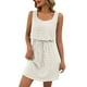 thumbnail image 1 of Vestido informal sin mangas con cordón y estampado hueco para mujer, 1 of 4