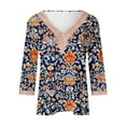 thumbnail image 4 of Blouses For Women Summer Sexy Trendy Plus Size Tops For Women 4X-5X Dressy Long Sleeve Shirts For Women Cotton White Blouse For Women Dressy Silk T Shirts For Women Loose Fit, 4 of 5