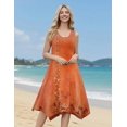thumbnail image 3 of Zeagoo Sleeveless Dress for Women Casual Tank Midi Dress Crew Neck Flowy Dress Aline Tshirt Dress Ethnic Dress Cruise Dress Beach Sundress, 3 of 6