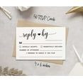 thumbnail image 4 of Inkdotpot 50 Blank RSVP Cards With White Envelopes-White Style Response Card-RSVP For Wedding-Rehearsal Dinner-Baby Shower-Bridal Shower-Engagement Party Invitations, 4 of 5